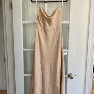 Fame and Partners Light Nude Bridesmaid Dress - Size 6